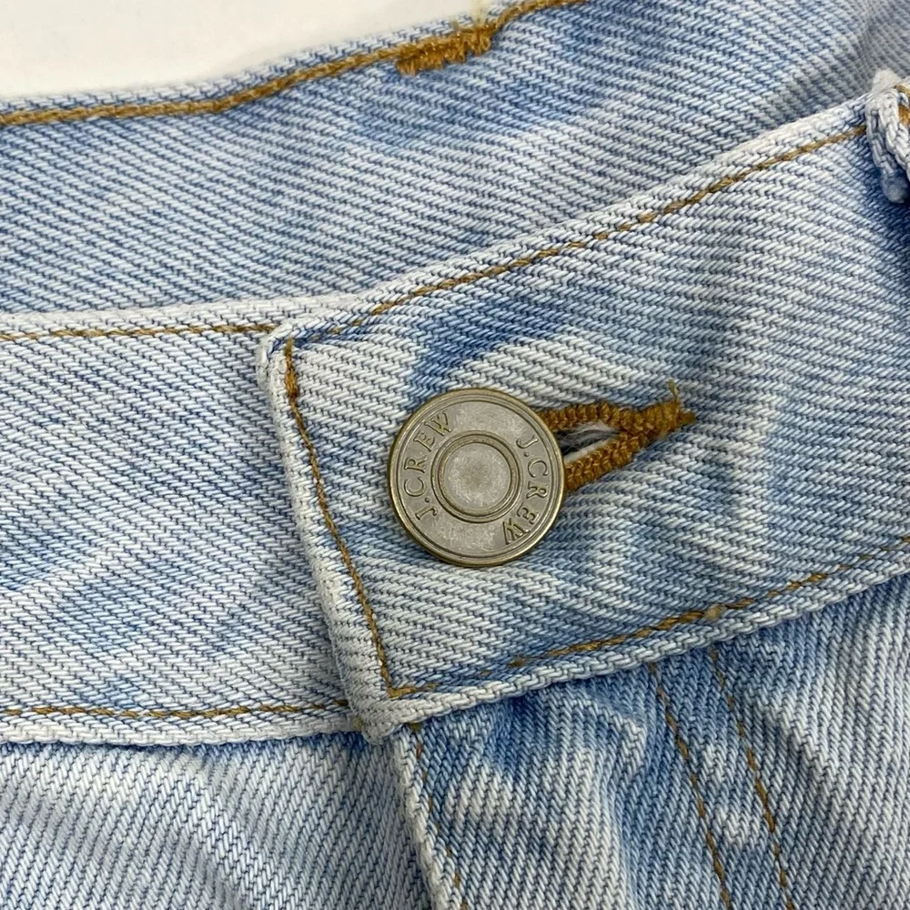 J. Crew BF381 Waterside Light Blue Wash Relaxed Denim Cutoffs Jean Shorts 29 - Picture 5 of 15